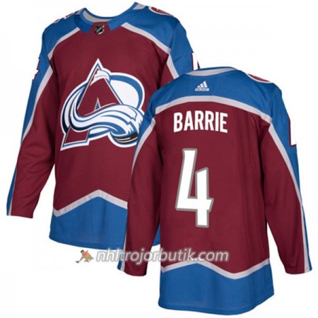 Män Ishockey Colorado Avalanche Tröja Tyson Barrie 4 Adidas 2017-2018 Burgundy Röd Authentic Män Ishockey Colorado Avalanche Tröja Tyson Barrie 4 Adidas 2017-2018 Burgundy Röd Authentic